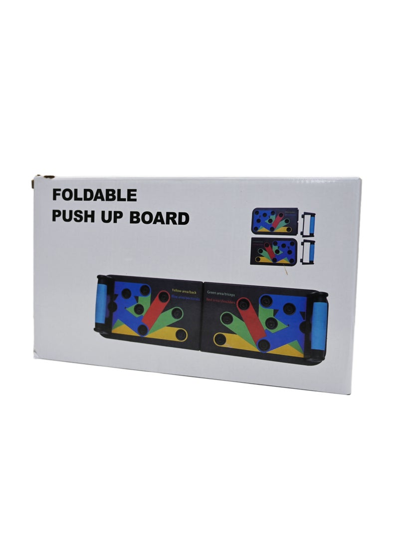 Generic Push Up Board for Workout,Foldable Pushup Board for Men & Women,Multifunction Flex Board for Chest, Muscle, Triceps, Shoulder,Home Workout Equipment, Training Pushup Rack Board (Multicolor)  - Image 1