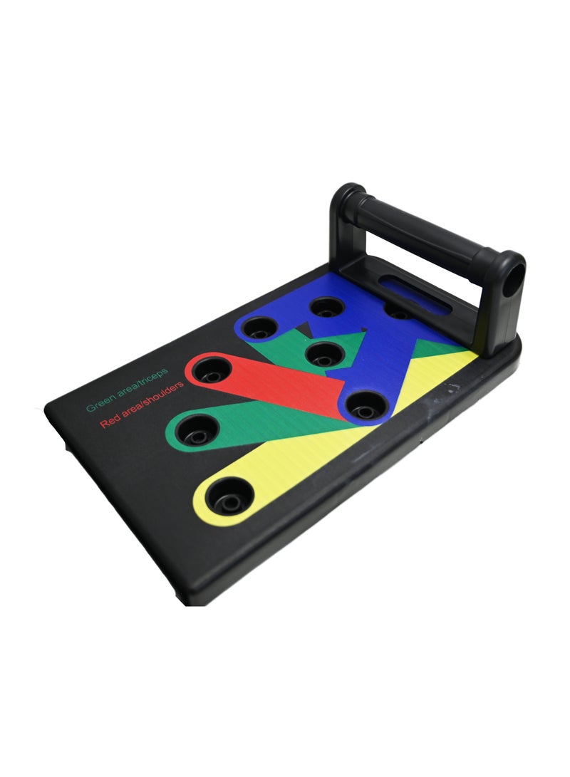 Generic Push Up Board for Workout,Foldable Pushup Board for Men & Women,Multifunction Flex Board for Chest, Muscle, Triceps, Shoulder,Home Workout Equipment, Training Pushup Rack Board (Multicolor)  - Image 4