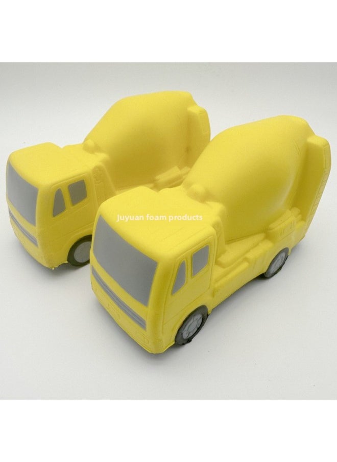 Generic Pu Decompression Small Banana Model Polyurethane Foam Solid Sponge Pinch Le Fake Banana Vent Toy Jewelry-Color:Mixing Truck 98*60*42mm-Specifications:See Details  - Image 1