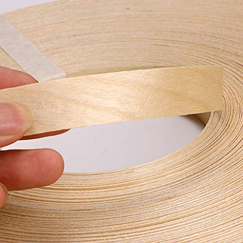 Skelang Birch 3/4" X 250' Roll Wood Veneer Edge Banding Preglued Iron-On with Hot Melt Adhesive Edgebanding Flexible Wood Tape - Image 3