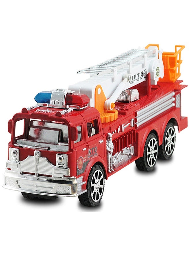 Beauenty Fireman Toy Rescue Truck Friction Powered Simulation Vehicle With Light And Sound - Image 1