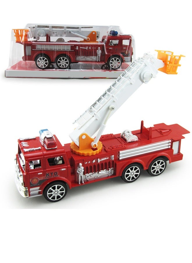 Beauenty Fireman Toy Rescue Truck Friction Powered Simulation Vehicle With Light And Sound - Image 2