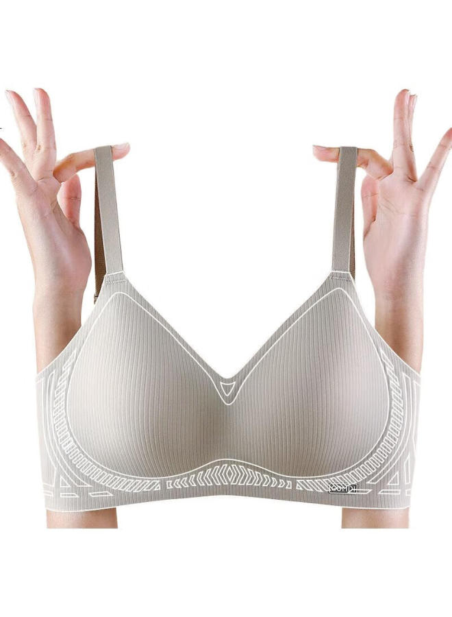 Modal (Madallo) Women'S Bra, Push-Up For Small Wireless, Side Support, Anti-Sagging Seamless, Beautiful Back Design, Size L - Image 2
