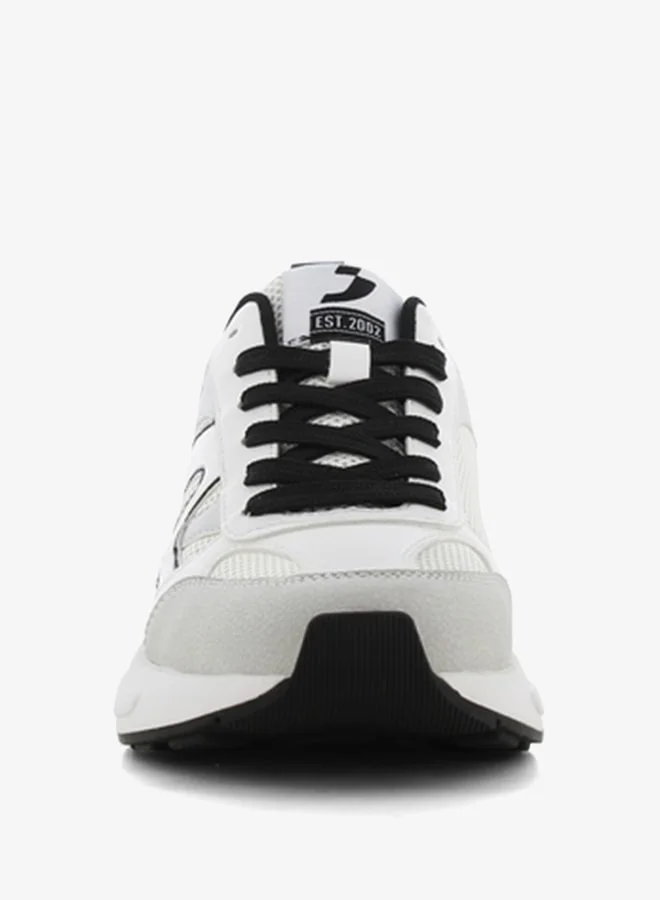 SJ Women's Textured Sports Shoes with Lace-Up Closure