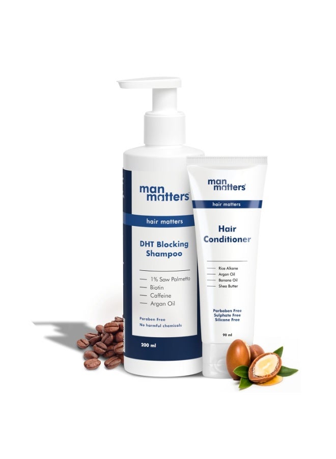 Man Matters Anti Hair Fall Shampoo 200Ml And Conditioner 90Ml For Men | | Sulphate & Paraben Free | - Image 1