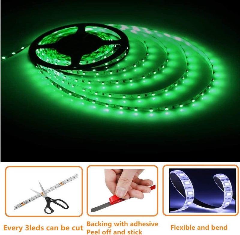HOKIION 32.8FT LED Boat Strip Lights - Waterproof Marine Interior Lighting for Pontoon, Yacht, and Kayak (Green) - Image 4