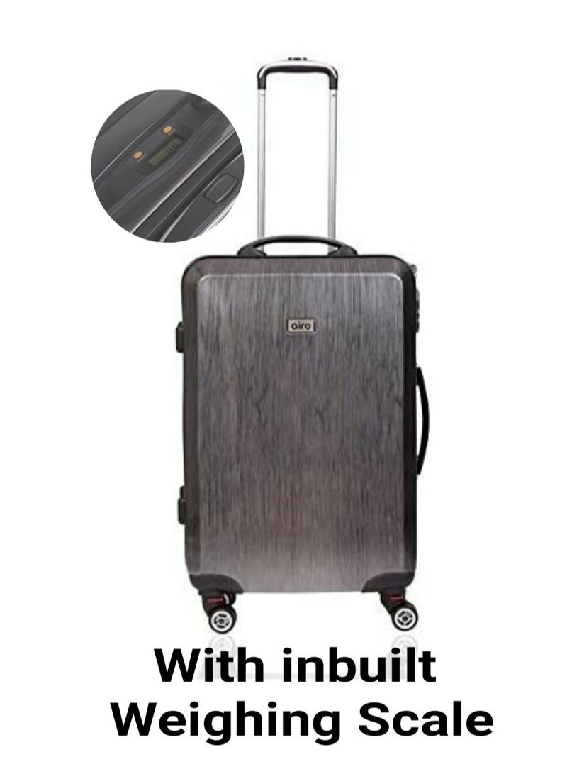 Airo حقيبة أمتعة ذكية بعجلات مقاس 24 بوصة باللون الأسود الماسي مع ميزان مدمج - Image 1