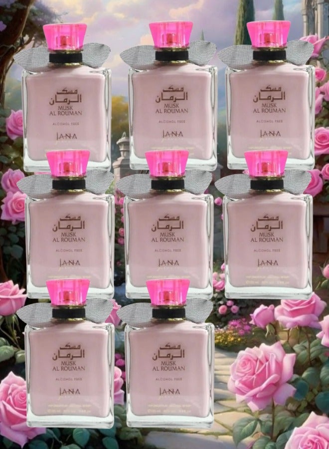 MUSK 8 Pieces Musk Al Rouman Perfume For Women 100ml EDP - Image 1