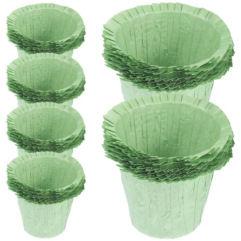 50 Sage Colored Cupcake Wrappers Muffin Liners Baking Cups Food Grade Party Supplies - Image 2