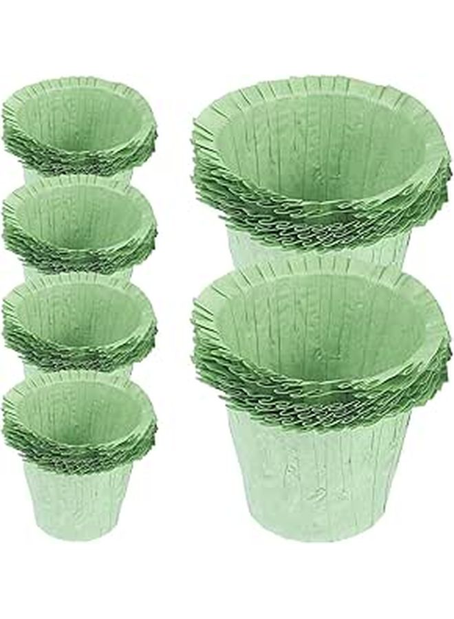 50 Sage Colored Cupcake Wrappers Muffin Liners Baking Cups Food Grade Party Supplies - Image 1