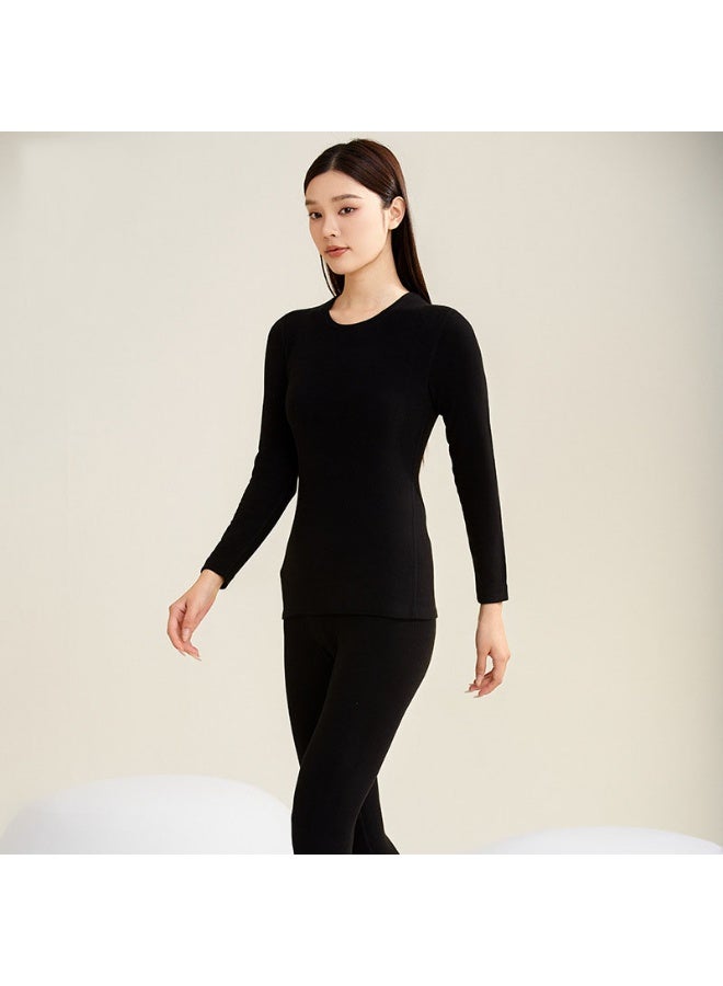 NIBEMINENT Women Thermal Underwear Winter Long Sleeve Bottoming Top Seamless Thick   Warm Lingerie Woman 2 Pcs Set Sleepwear - Image 1