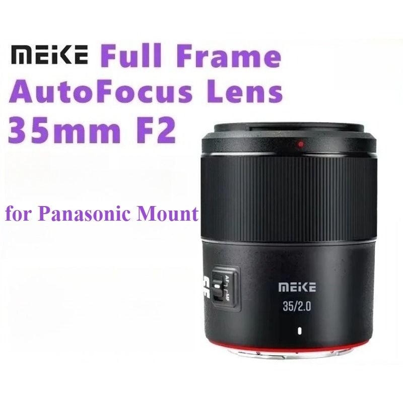 Meke MeiKe AF 35mm F2.0 Full Frame Autofocus STM Portrait Lens for Panasonic Mount - Image 1