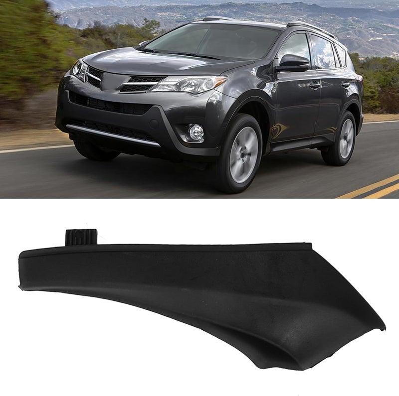 Cowl Hood Side Seal Wiper Side Cowl Extension Trim Replacement for 2013-2018, Black Splash Guard Protects Body & Glass (Left 53867 0R030 / 53867 42020) - Image 4