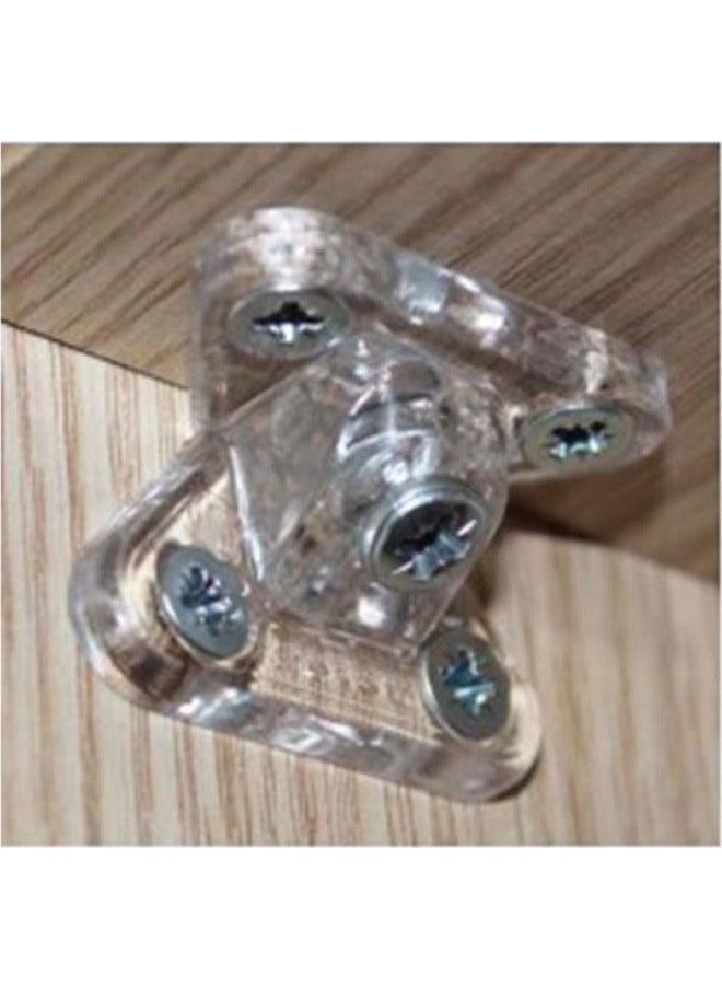 Nobel - Plastic Angled Transparent T Connection Transparent Corner Joint 100 pcs - Image 1