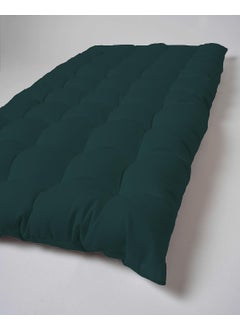 SKANDA FAB SKANDA FAB Cotton Floor Mattress 60x120 CM Luxurious Comfort Microfiber Fill for Meditation Bench Cushion Kids Floor Cushion Floor Seating Cushion Chair Pad Botanical Green Pack of 1  - Image 3