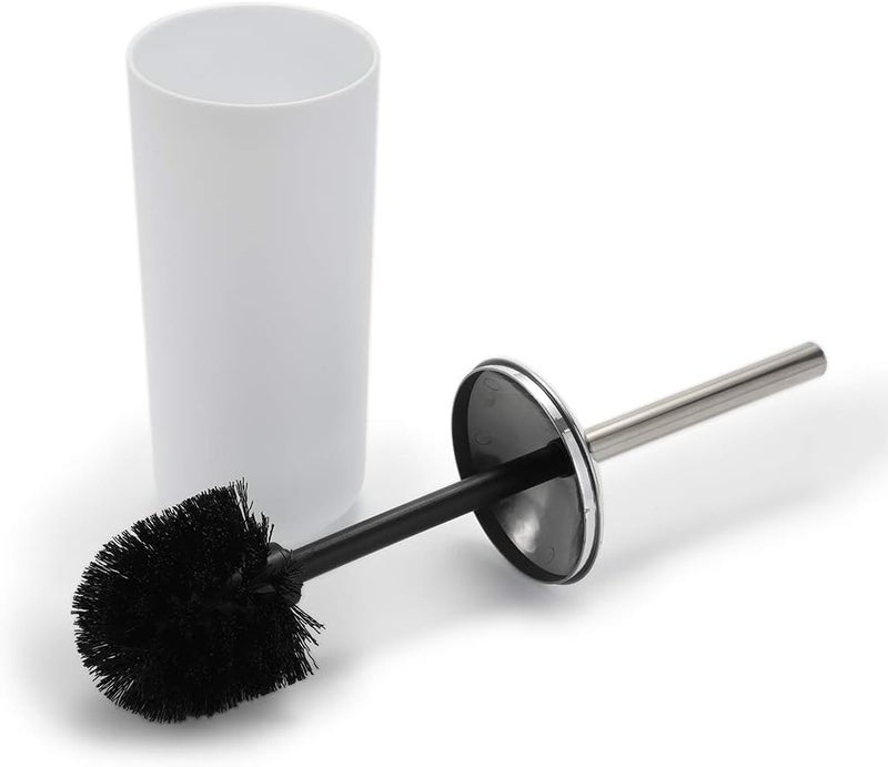 UYCCIMB Bathroom Sets Accessories,Plastic 6 Piece Bathroom Accessory Set Bathroom Trash Can Set with Drawstring Trash Bags,Toothbrush Holder Set,Soap Dispenser,Tooth Mug,Soap Dish,Toilet Brush Holder(White) - Image 2