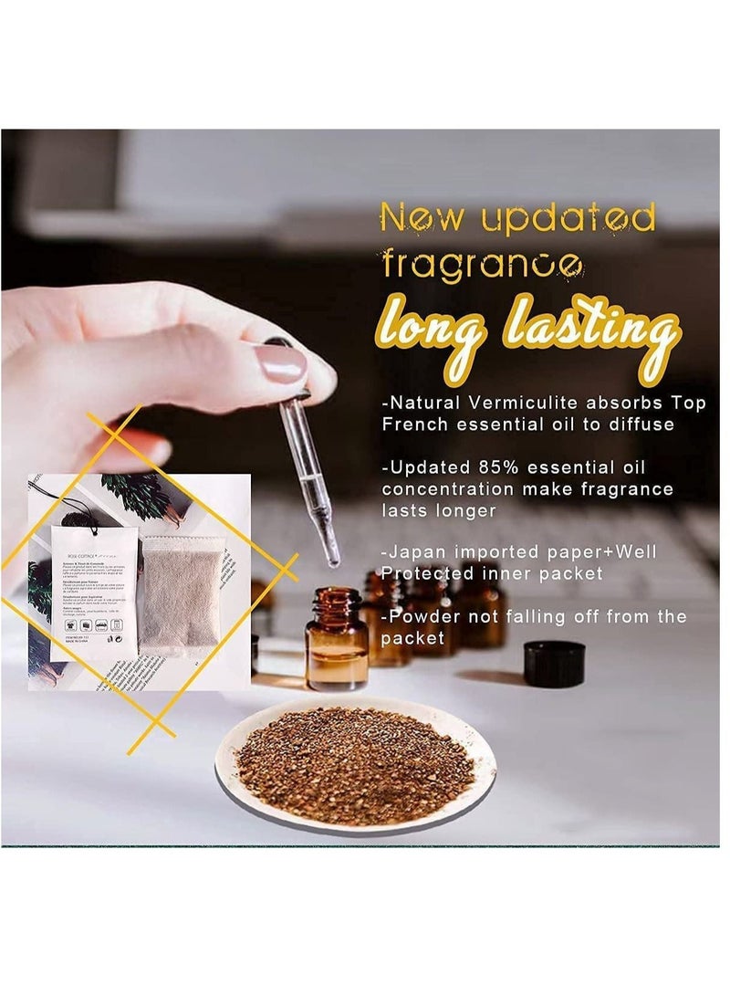 Captaintech Lavender Jasmine Lily Rose Flower Sachet 1Box 12Pcs 12 Packs Closet Air Deodorizer Freshener Scented Drawers Sachets Long Lasting Smell Goods for House 4 Scent Home Car Fragrance Products - Image 3