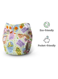 Superbottoms Cloth Diapers For Babiescloth Diaper Combo Pack Of 5 Freesize Uno; Reusable Cloth Diapers For Babies 3M To 3Y ; With 5 Organic Cotton Inserts Pads  - Image 4