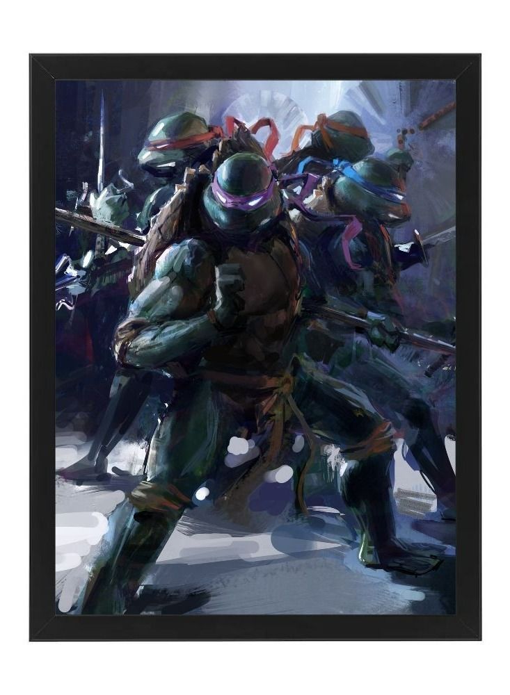 RKN Digital Wall Art Poster Frame Teenage Mutant Ninja Turtles 30X40 cm - Image 2
