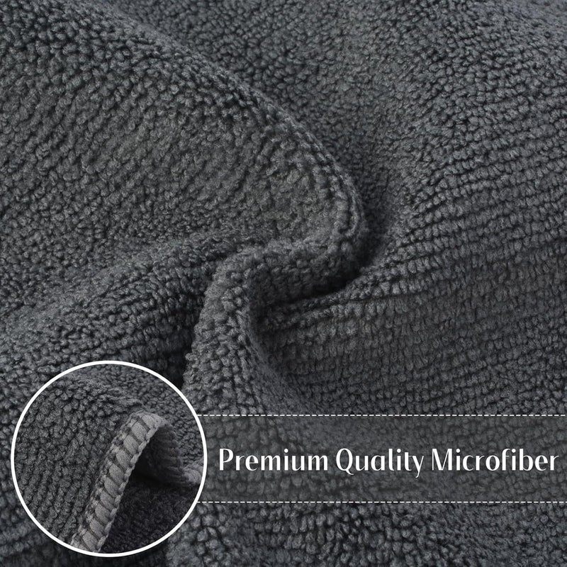 Sinland Microfibre Cleaning Cloths Cleaning Microfibre Cloth Washing Cleaning Wipe Dusting 12 Pieces 30 cm x 30 cm - Image 3