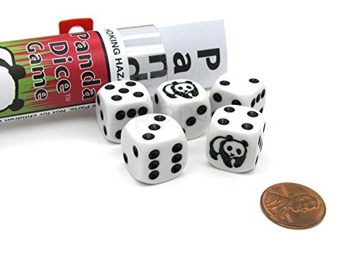Koplow Games Panda Dice Game with 5 Dice Travel Tube and Gaming Instructions - Image 4
