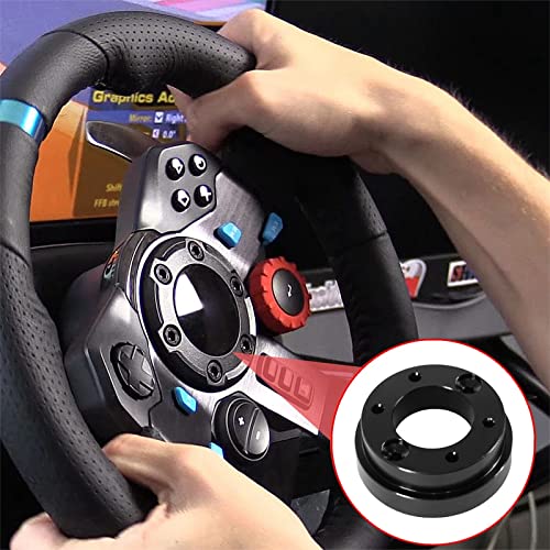Lumclaw لوماكلو لملحق عجلة القيادة لجهاز لوجيتك G29 G920 G923 13 بوصة لوحة محول 70 مم PCD تعديل لعبة سباق (أسود) - Image 5