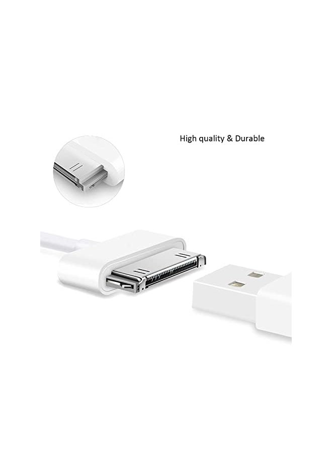 Taimi كابل شحن سريع لمزامنة البيانات USB 30 دبوسًا متوافق مع أجهزة Iphone 4 4S 3G 3Gs القديمة وipad 1 2 3 وipod Touch وipod Nano عبوة من قطعة واحدة  - Image 3