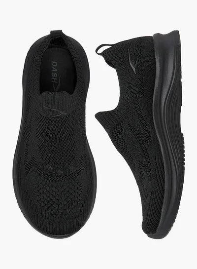 Dash Boys Sock Hem Slip-On Sports Shoes with Pull Tab