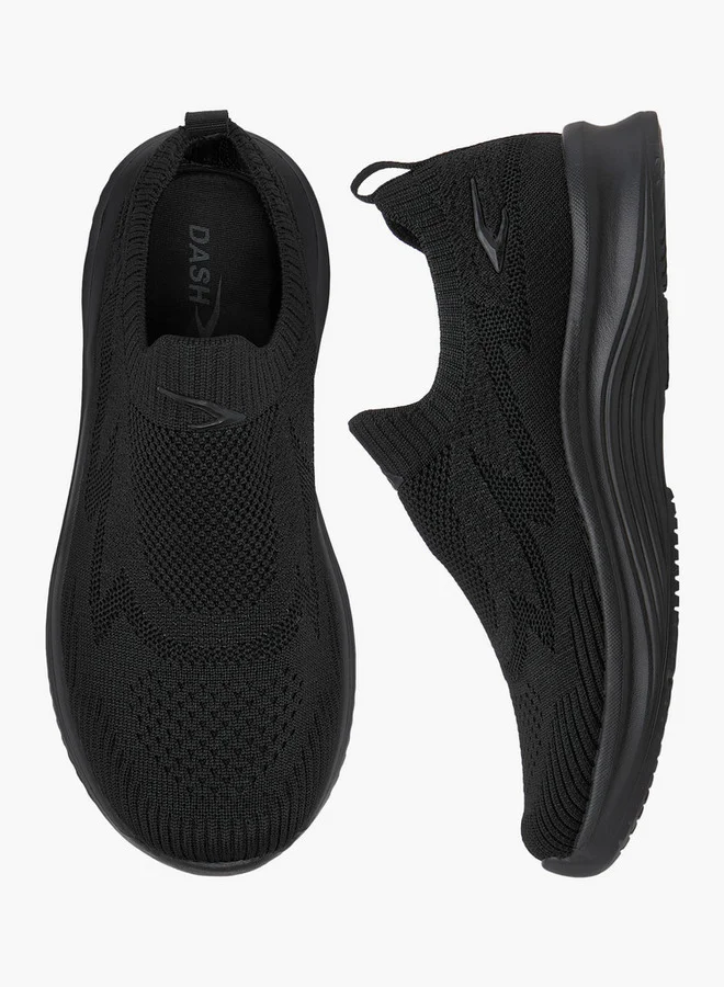 Dash Boys Sock Hem Slip-On Sports Shoes with Pull Tab