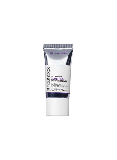 Smashbox Photo Finish Control Mattifying Makeup Primer with Salicylic Acid - An Oil- Controlling Primer for Matte Looking Skin - Travel Size, 0.34 Fl Oz