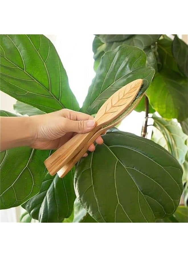 Generic Tongs for Cleaning Leaves, Lint Cleaner for Houseplant Leaves, Leaf-Shaped Tong Cleaner, Removes Dirt from Both Sides of Leaves  - Image 3