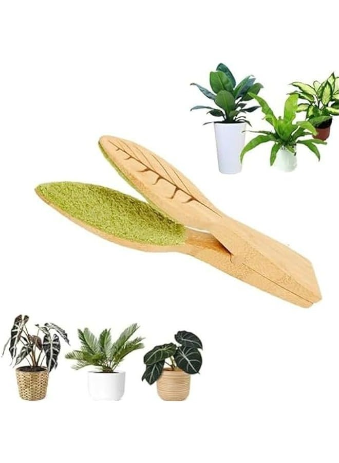 Generic Tongs for Cleaning Leaves, Lint Cleaner for Houseplant Leaves, Leaf-Shaped Tong Cleaner, Removes Dirt from Both Sides of Leaves  - Image 4
