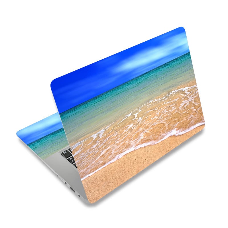 Laptop Skin Vinyl Sticker Decal 12 13 133 14 15 154 156 inch Laptop Skin Sticker Cover Art Decal Protector Fits HP Dell Lenovo Compaq Apple Asus Acer Beach