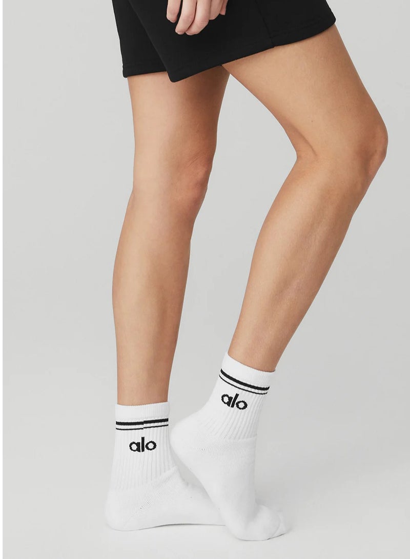 alo 3pcs Unisex Half-Crew Throwback Sock - Image 3