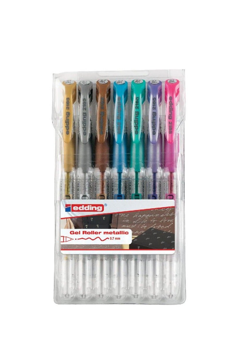 Edding 2185 Metallic Gel Ink Pen Assorted Ink Color0.7 mm