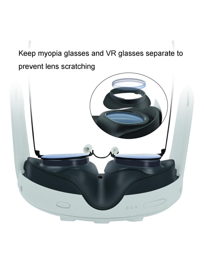 SOLARAE Glasses Spacer Protector for Meta Lens, Anti-Scratch Bumper Frame for Myopia Glasses, Compatible with Meta Accessories to Prevent Scratches on Lens Inserts. - Image 2
