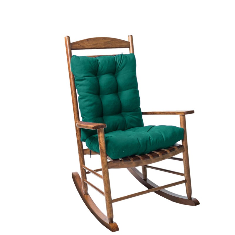 TESICA Dark Green Chair Cushion Rocker Pad for Indoor Outdoor Thick Patio Rocking Chair Replacement Cushions - Image 2