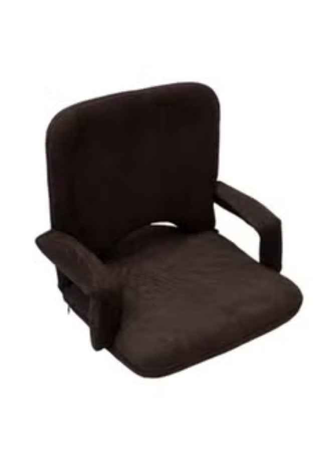 SMART HOME Ground chair with armrests for camping and trips, foam padded with adjustable back (colors may vary) - Image 2