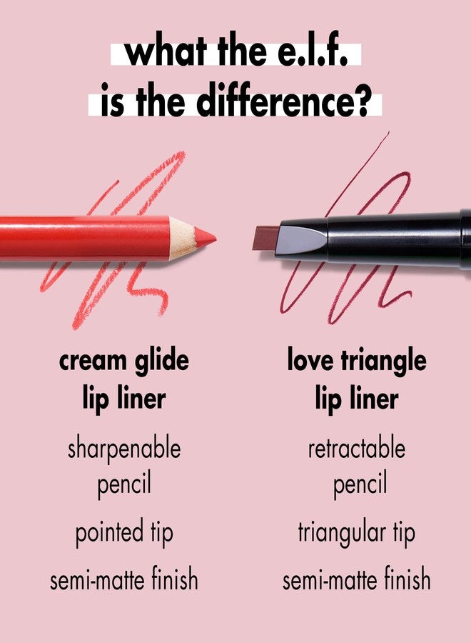 elf e.l.f. Cream Glide Lip Liner, Highly-Pigmented Pencil For Shaping & Sculpting Lips, Semi-Matte Finish, Vegan & Cruelty-Free, Dark Cocoa - Image 4