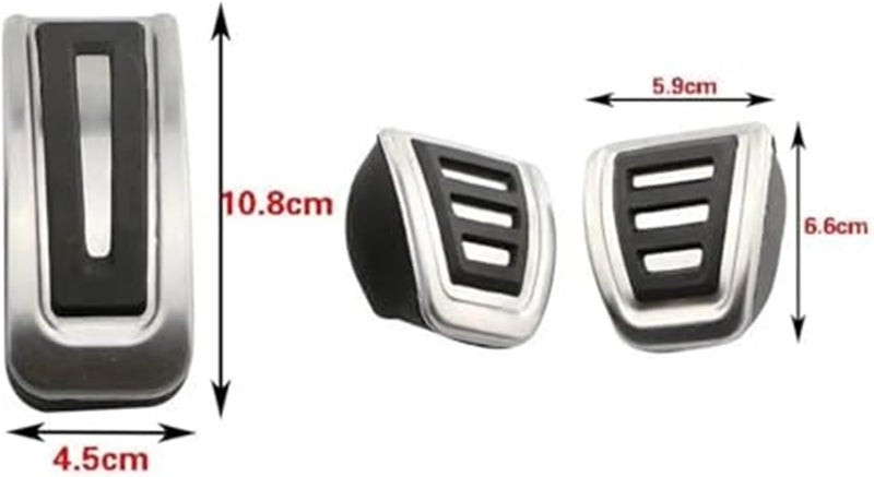 Wivplex 3-Piece Pedal Pad Set for VW Models - Image 3