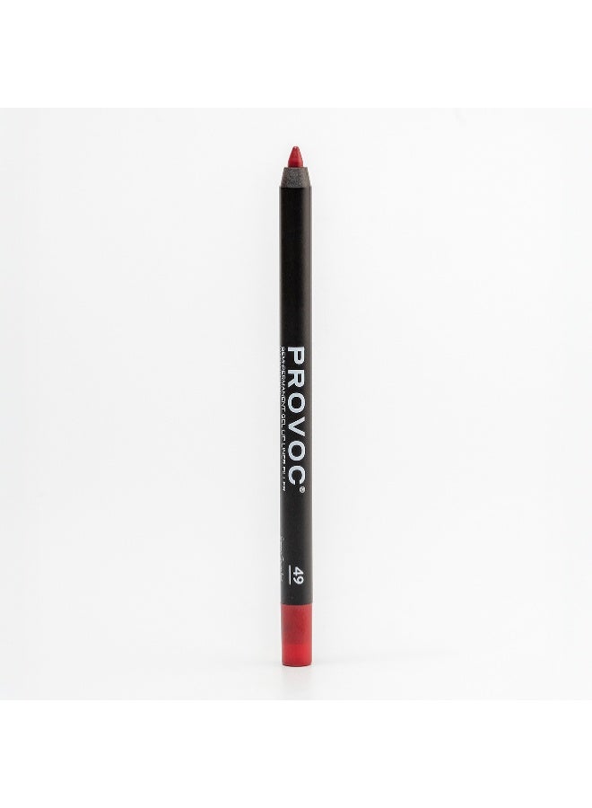 PROVOC SEMI-PERMANENT Gel Lip Liner Filler WP 49 Sexy Scarlet - Image 5