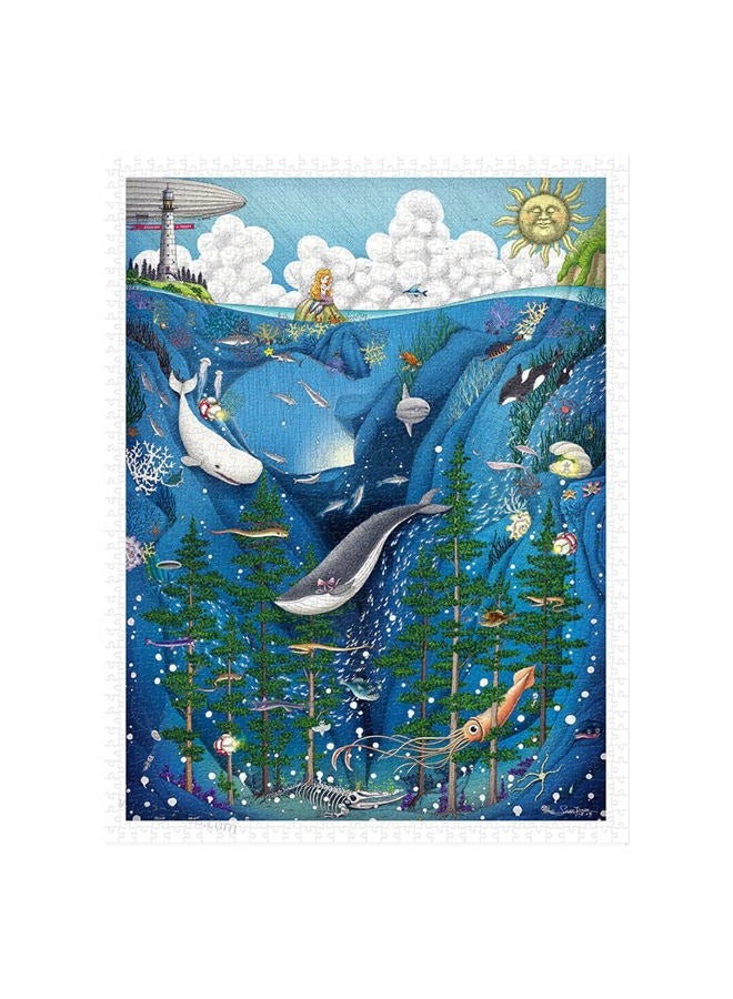 Pintoo Jigsaw Puzzles 1200 Piece for Adults - Smart - Under The Sea Beautiful Plastic Puzzle for Home Decor Zero Dust Easy Storage [H2451] - Image 1