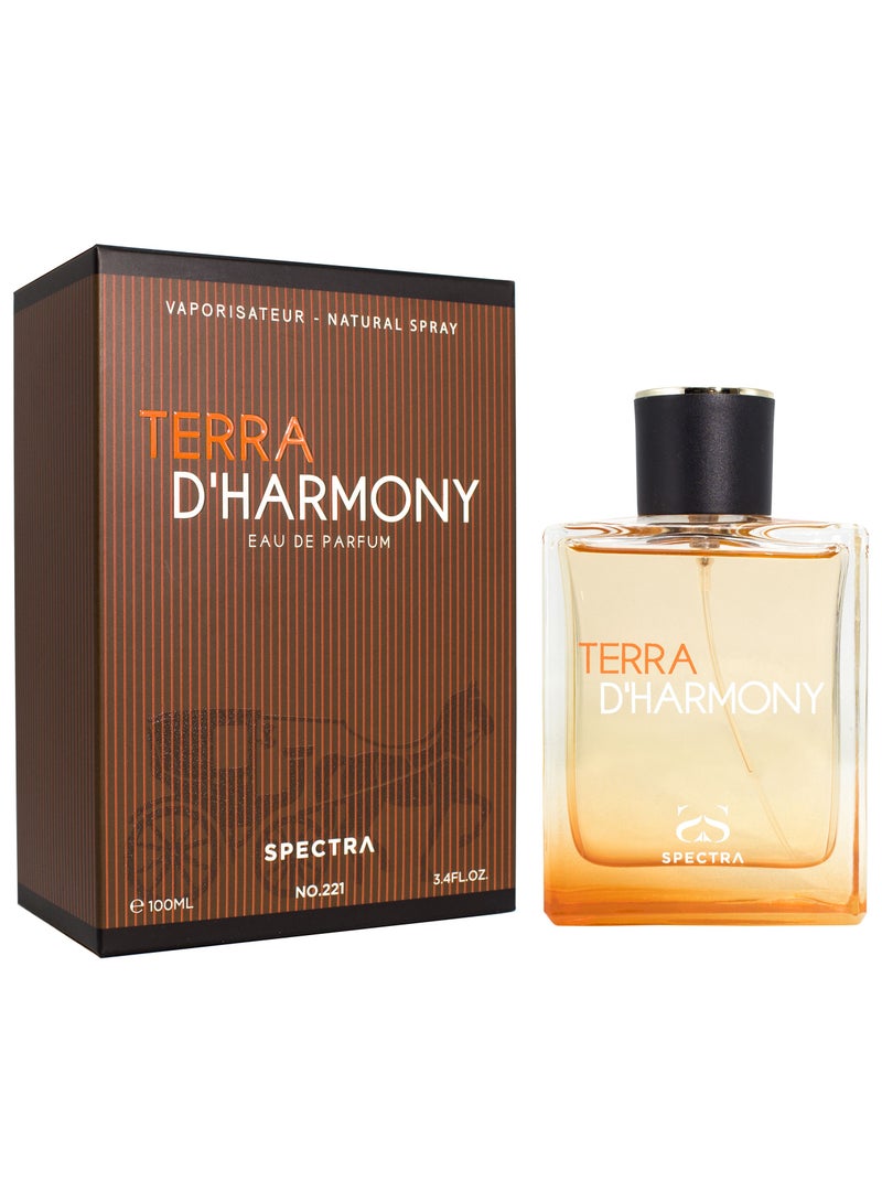 Spectra 221 TERRA D'HARMONY EDP Perfume For Men - 100ml - Image 1