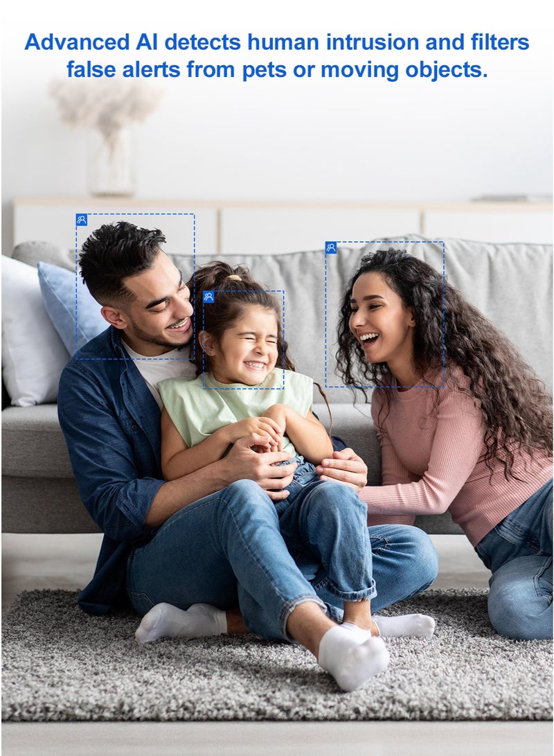 Philips 360° Smart Security Camera – 1080P WiFi Indoor & Outdoor Surveillance, Motion Detection, AI-Enhanced 2K Video, Panoramic 355° Rotation, Smart Tracking, Two-Way Audio, Night Vision, Privacy Mode, 128GB SD Card Support, Remote Alerts for Home, Baby, Elderly, Pet Monitoring – Easy USB Installation, Eco-Friendly - Image 2