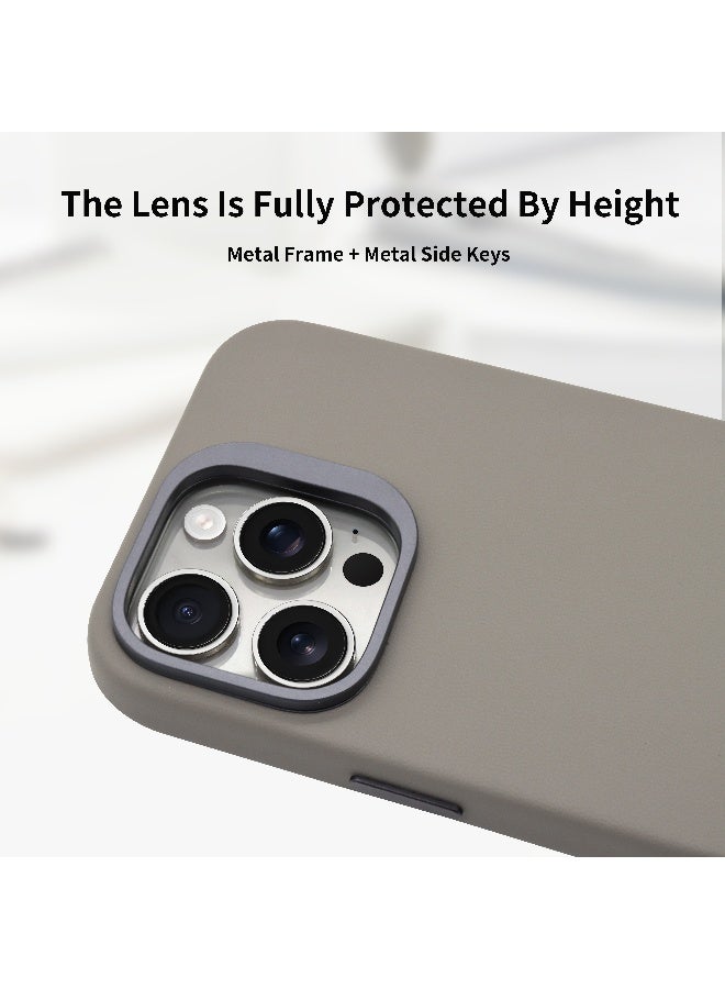 ALot ARISTO CASE FOR I PHONE 15 PRO TITANIUM Technical PU+Microbifer +Magnetic +Nickle logo - Image 5