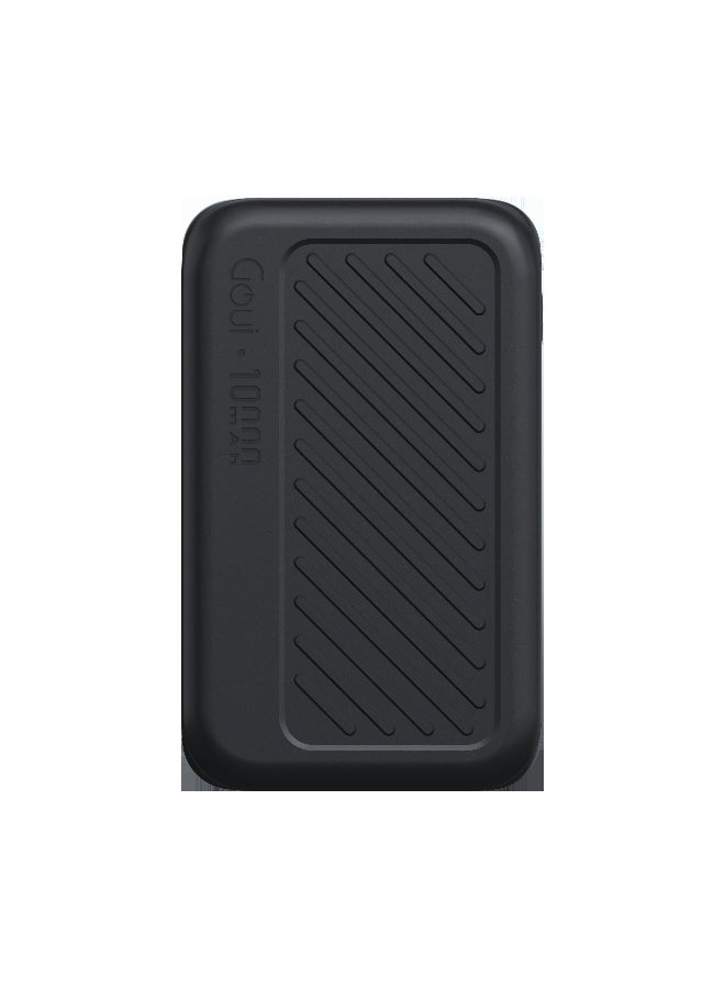 Goui 10000 مللي أمبير (عبوة من 2) بنك طاقة سينجي - شاحن محمول عالي السعة للهواتف الذكية والأجهزة اللوحية والمزيد | شحن عدة أجهزة في وقت واحد | مدمج ومريح وصديق للسفر - أسود - Image 2