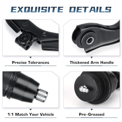 Autsurles Front Upper Control Arm & Ball Joints Replacement for Buick Rainier Chevy Trailblazer GMC Envoy Oldsmobile Bravada Saab 9-7x - 4pc set - Image 5
