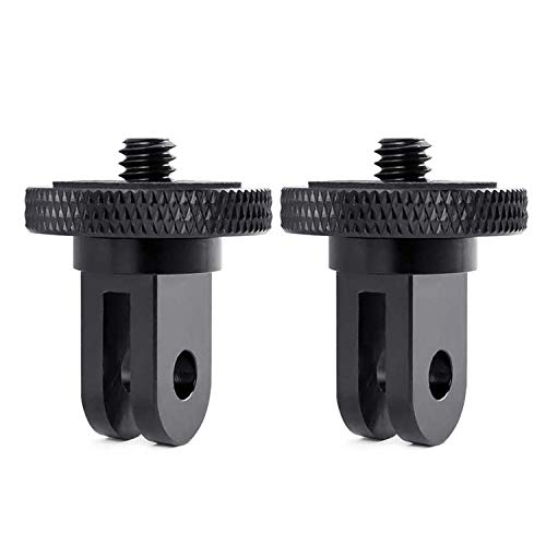 Sruim Camera Tripod Mount for Gopro Adapter, 2Pcs 1/4-20 Screw Conversion Adapter for GoPro Hero10, Insta360 X5 X4 X3, X2, Go 2, DJI OSMO Action and Other Action Cameras - Image 1