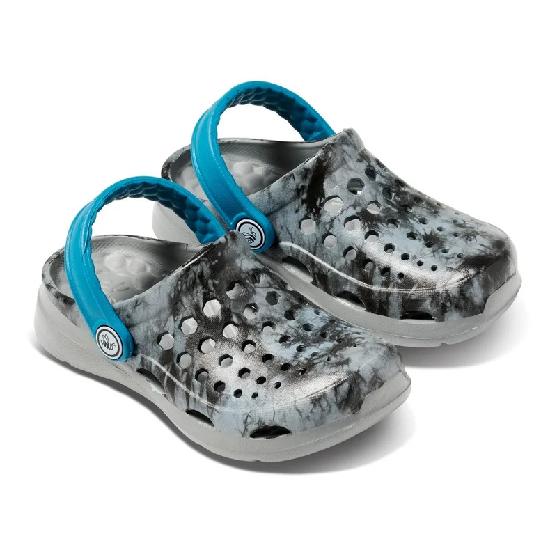 Joybees Graphic Black Acid Wash/Deep Teal Kids Active Clog  | Best Price UAE