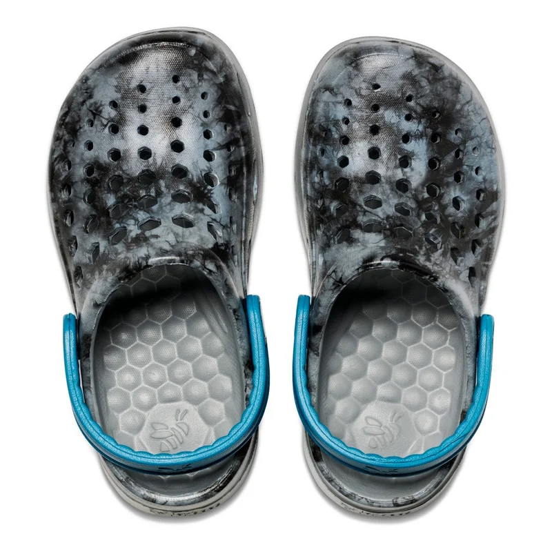 Joybees Graphic Black Acid Wash/Deep Teal Kids Active Clog  | Best Price UAE